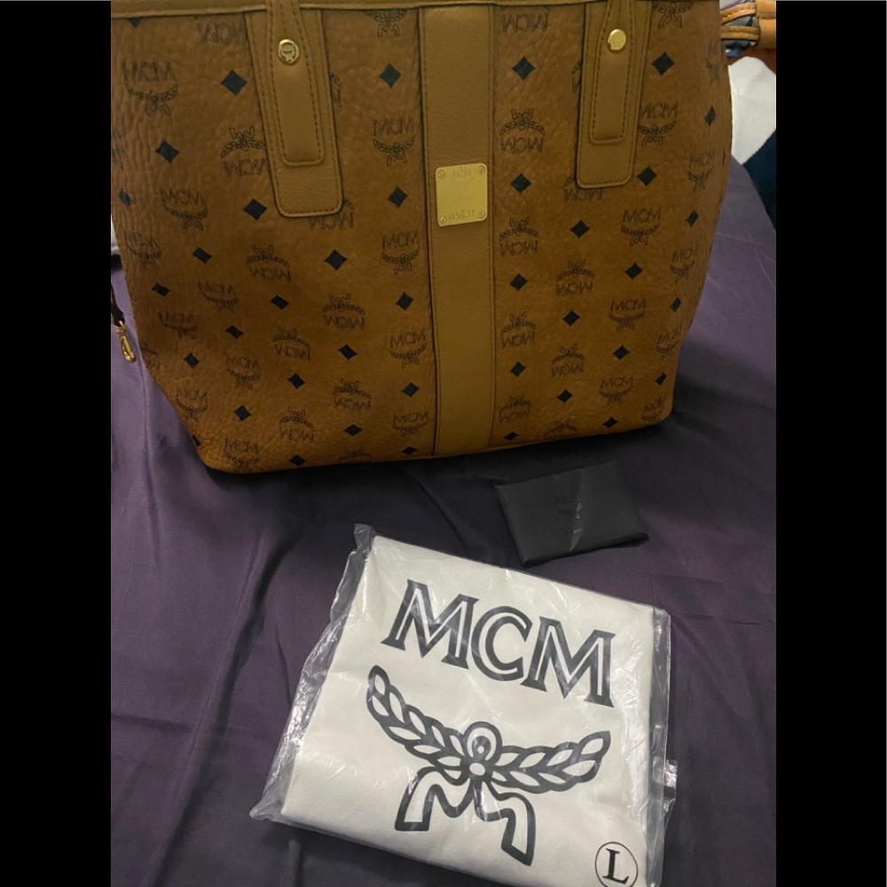 Authentic Cognac MCM Handbag (no pouch)